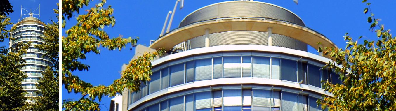 Hochhaus mit Rundumblick auf München