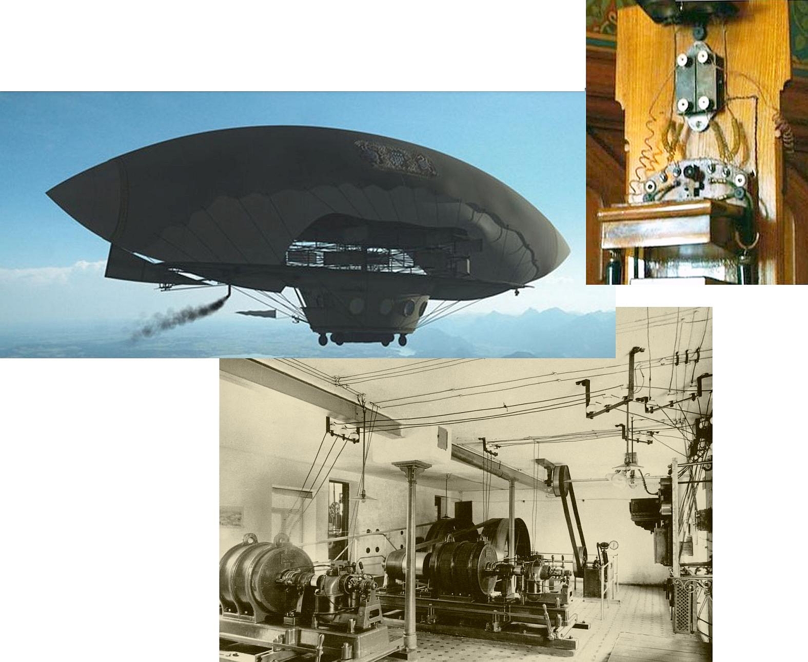 Ludwig II. war ein Förderer neuester Technologien - Luftschiffe, das erste E-Werk der Welt und die erste Telefonanlage Bayerns