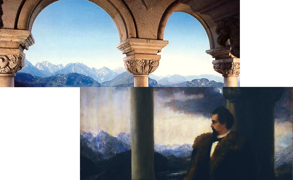 Ludwig liebte die Nacht, Berge und Mondlicht - ganz besonders in Neuschwanstein