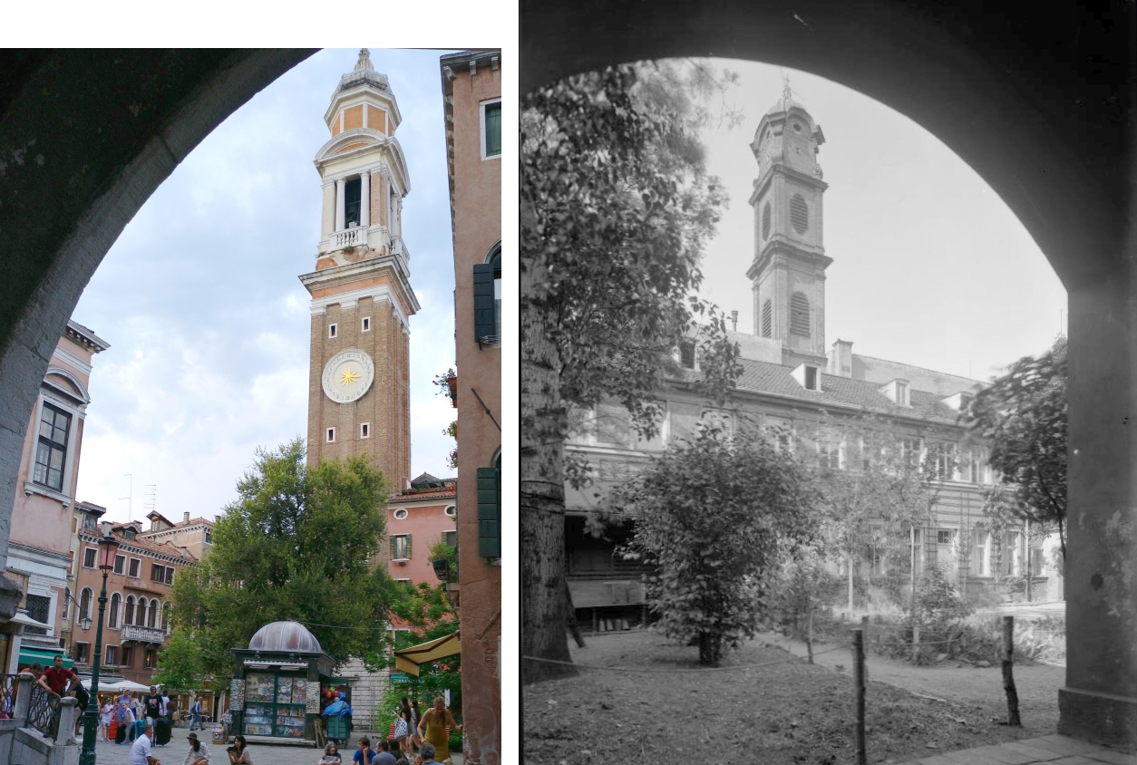 Welcher Kirchturm steht in Venedig, welcher in München?