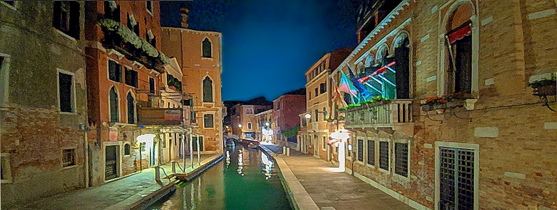 Venedig nachts in San Polo